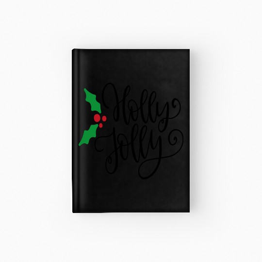 Holly Jolly Mistletoe Holiday Hardcover Journal