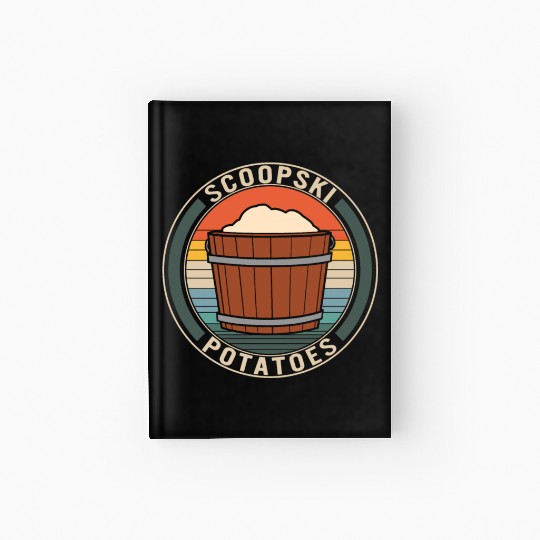 Potato Vegetable Hardcover Journal, Scoopski Potatoes,