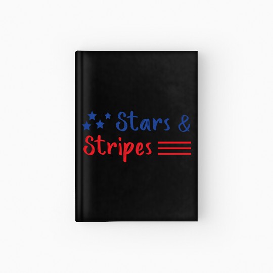 Stars and Stripes Us Flag Hardcover Journal