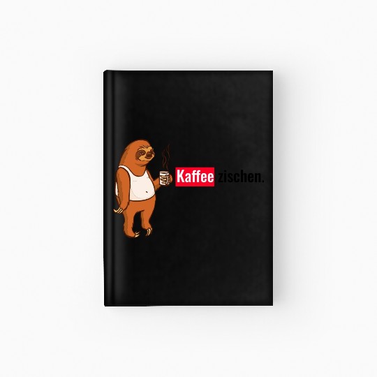 Sloth coffee Hardcover Journal