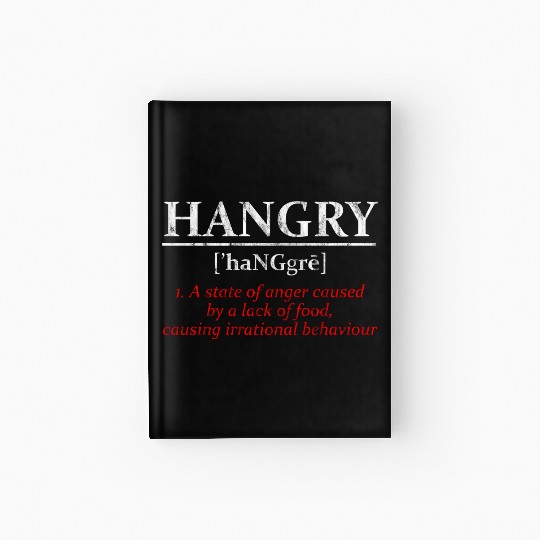 Hangry Definition 3 Hardcover Journal