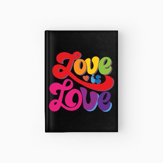 love is love romantic design. Hardcover Journal