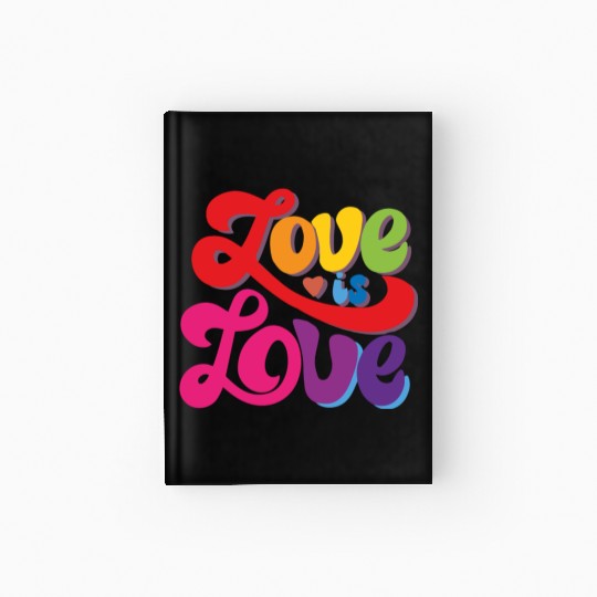 love is love romantic design. Hardcover Journal