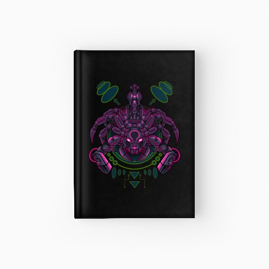 Scorpion mecha robot Hardcover Journal
