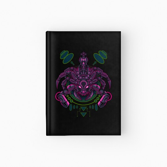 Scorpion mecha robot Hardcover Journal
