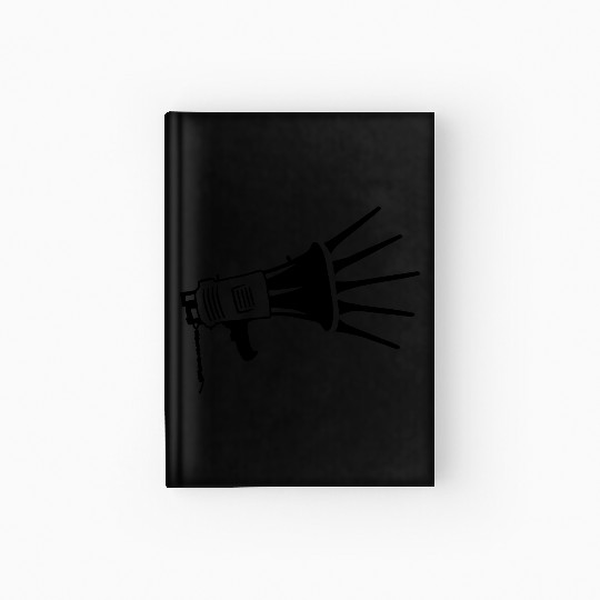 loudspeaker propaganda megaphone icon Hardcover Journal