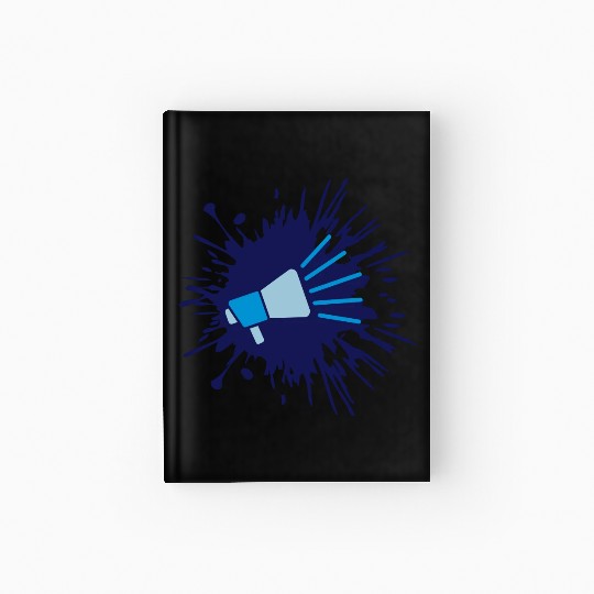 color blob icon megaphone Hardcover Journal