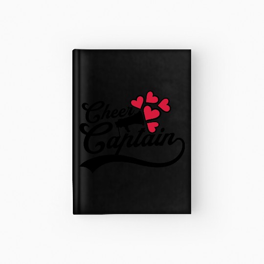 cheer captain megaphone team Hardcover Journal