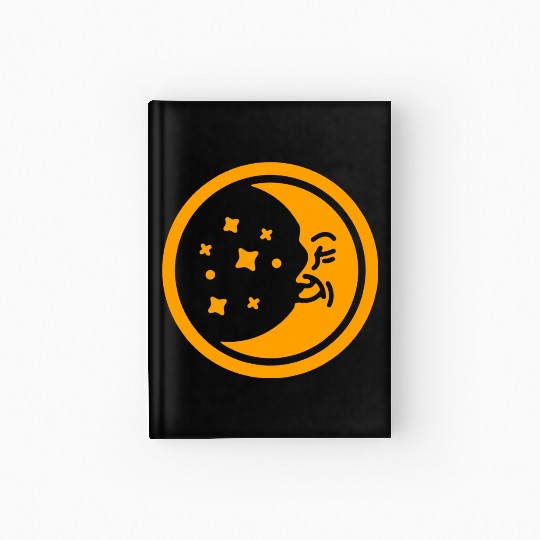 Happy Moon Hardcover Journal