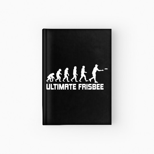 Ultimate Frisbee Evolution Disc Golf Hardcover Journal