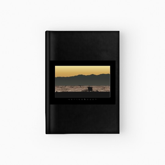 Venice Beach California Sunset Hardcover Journal