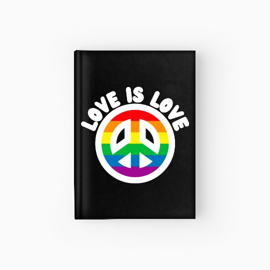 Pride flag - Pride quote lgbt community Hardcover Journal