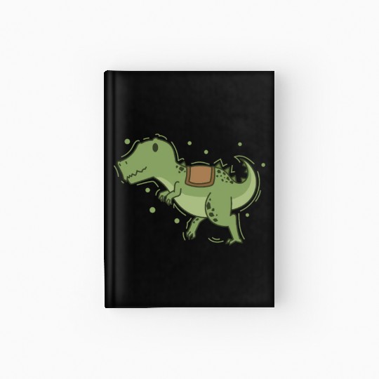 T-Rex Dino with Saddle for riding Reptile Hardcover Journal