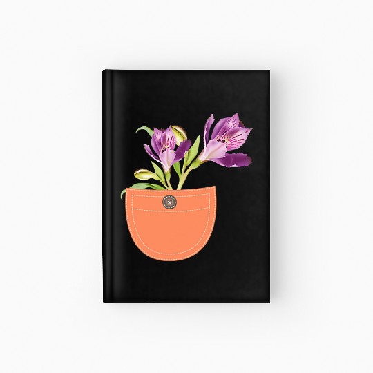 Stylish Pocket Flower Gardening Hardcover Journal