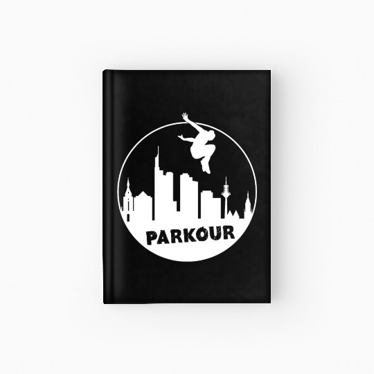 Free Running Parkour Men Kids Hardcover Journal