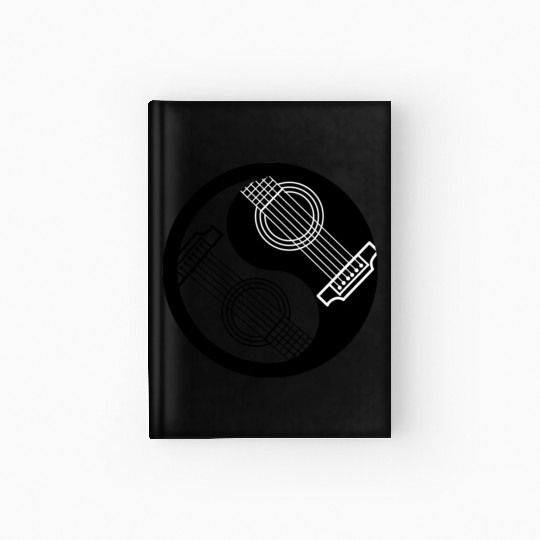 Yin Yang Guitar for Yin Yang Art Lover Hardcover Journal