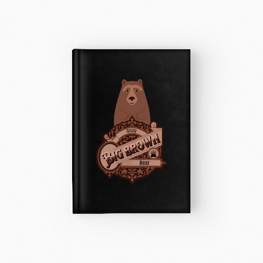 Grizzly bear Hardcover Journal