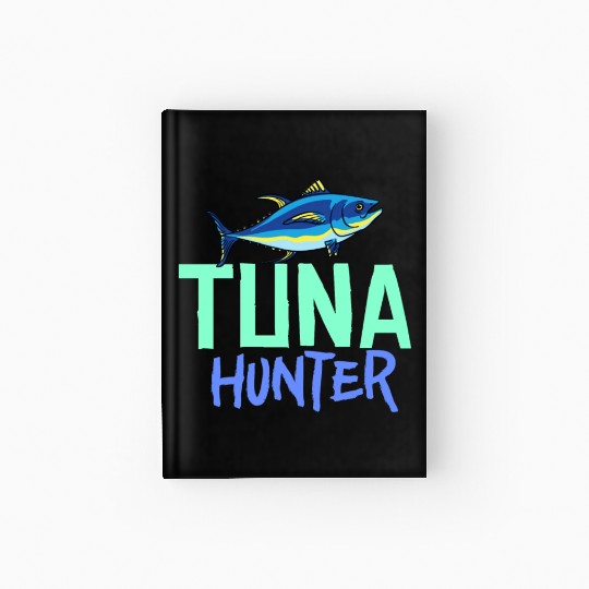 Red Tuna Fish Bluefin Fishing Salad Hardcover Journal