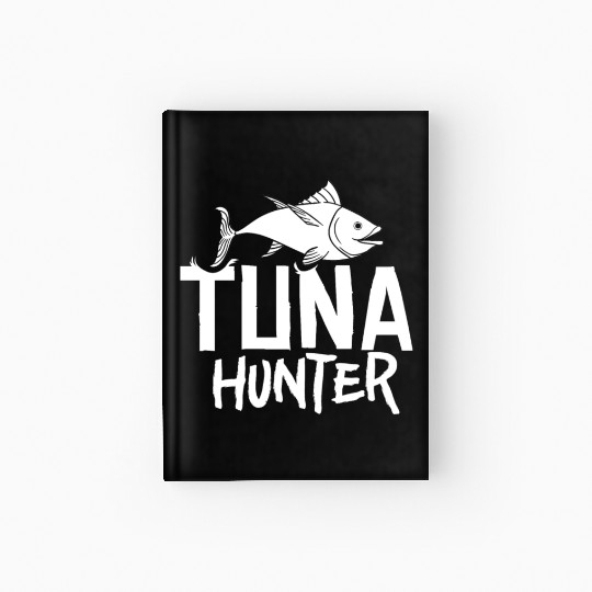 Red Tuna Fish Bluefin Fishing Salad Hardcover Journal