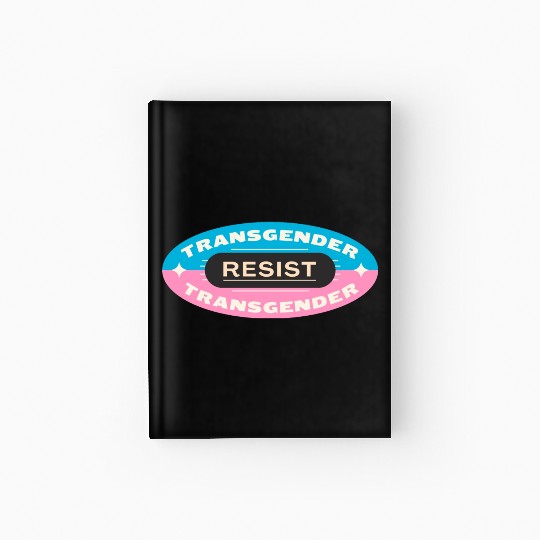 trans pride resist Hardcover Journal