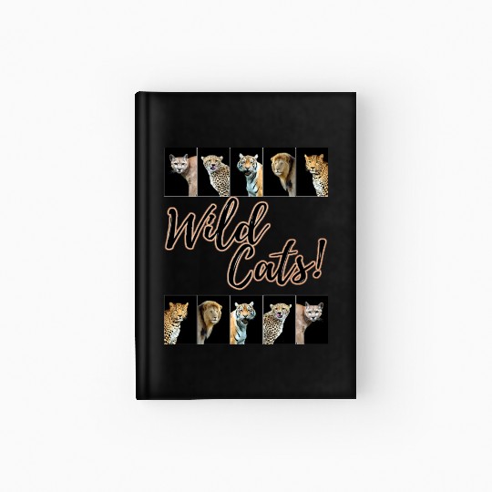 WILDCATS! | Lion, Leopard, Cheetah, Puma, Tiger Hardcover Journal