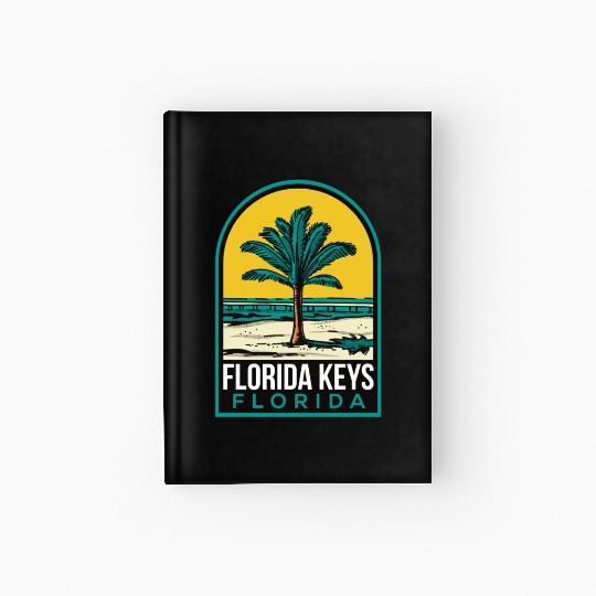Florida Keys Vintage Beach Hardcover Journal