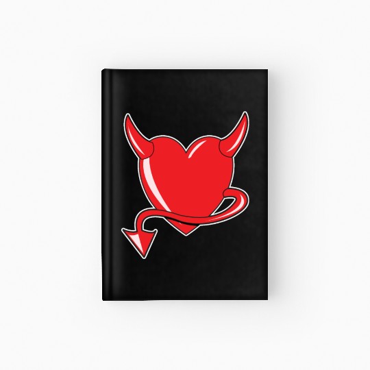 Red Heart - Devil Heart - Gift Hardcover Journal