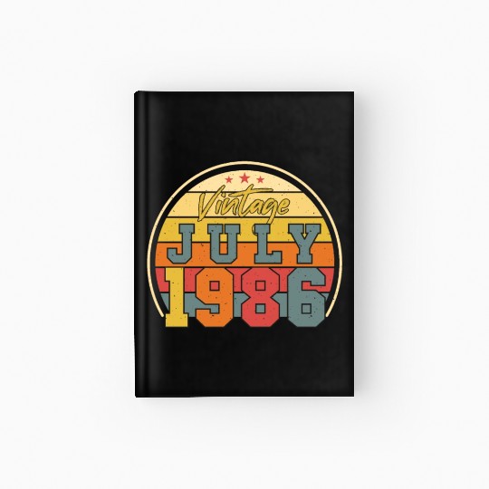 Birthday Greeting July 1986 Hardcover Journal