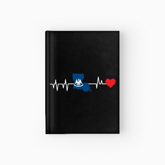 Louisiana Heartbeat Gift Hardcover Journal