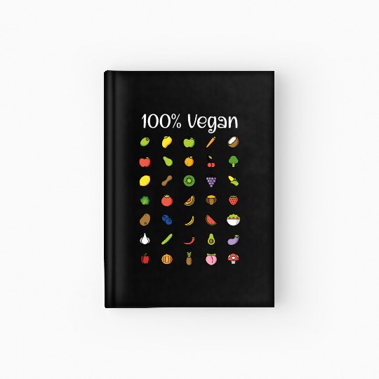 100 % vegan - vegan lifestyle Hardcover Journal