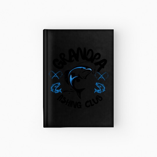 GRANDPA FISHING CLUB Hardcover Journal