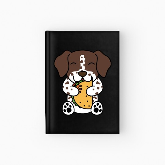 German Shorthaired Pointer Taco Lover Hardcover Journal