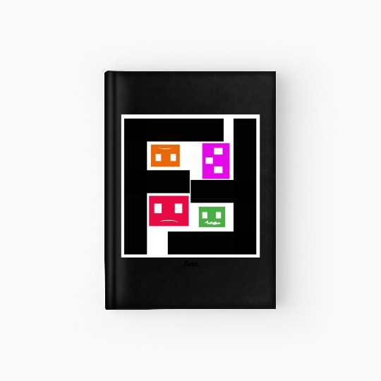 Geometric Cubes In Game - multi-sided cubes Hardcover Journal