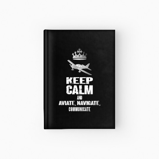Aviation Plane Pilots Hardcover Journal