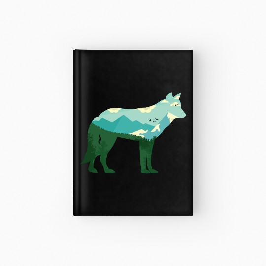 Mountain Wolf Hardcover Journal