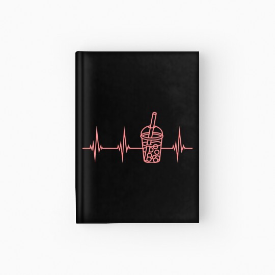 pulse bubble tea heartbeat Hardcover Journal