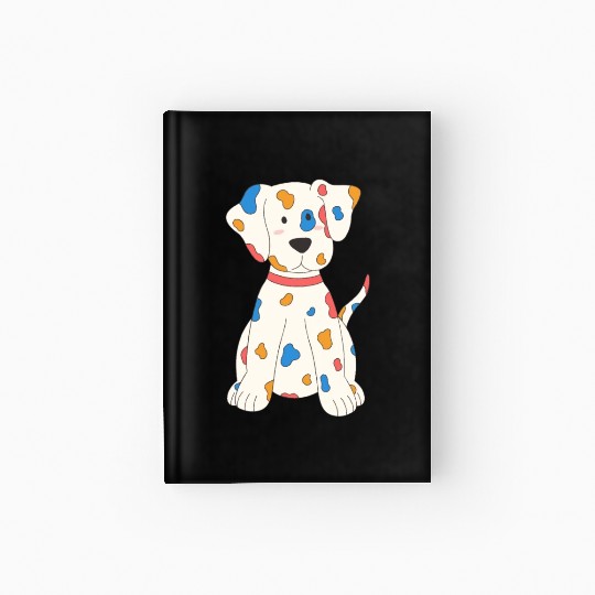 Cute and Colorful Dalmatian Dog Baby Hardcover Journal