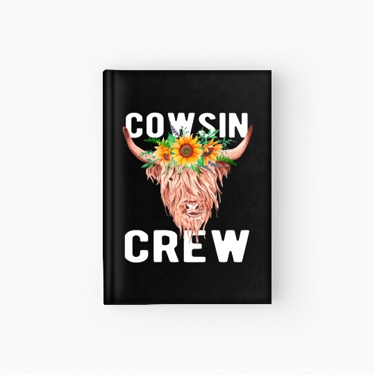 Cousin Puns Cowsin Cousin Crew Cow Farm Farmer Hardcover Journal