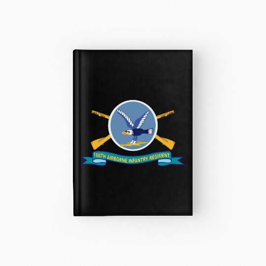 Army 188th Airborne Infantry Regiment w Br SSI Rib Hardcover Journal