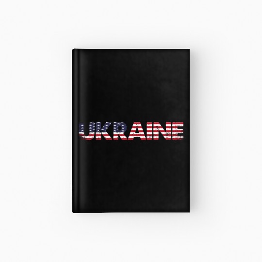 I Stand with Ukraine Ukraine Flag Hardcover Journal
