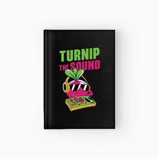 Music Turnip Party Music Lover Vegetable Hardcover Journal