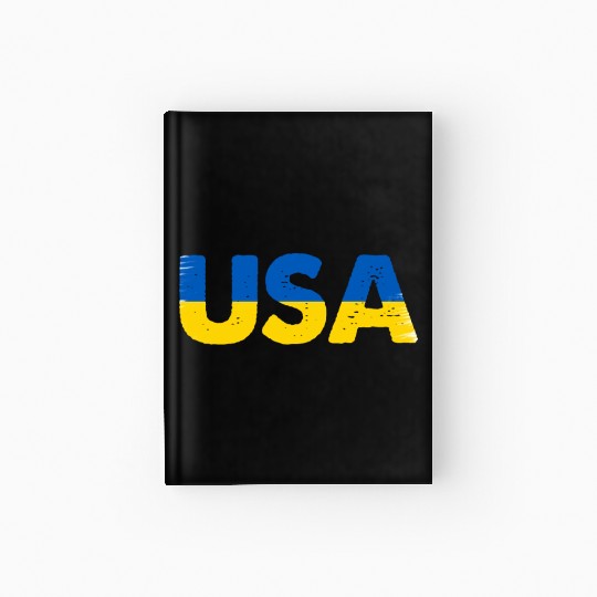 I Stand with Ukraine Ukraine Flag Hardcover Journal
