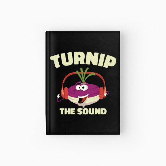 Music Turnip Party Music Lover Vegetable Hardcover Journal
