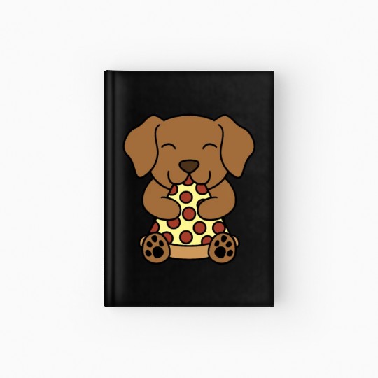 Vizsla Pizza Lover Hardcover Journal