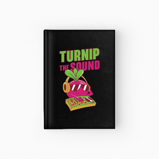 Music Turnip Party Music Lover Vegetable Hardcover Journal