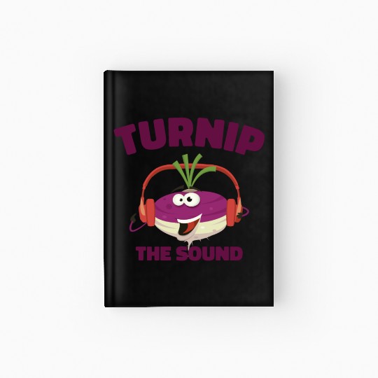 Music Turnip Party Music Lover Vegetable Hardcover Journal