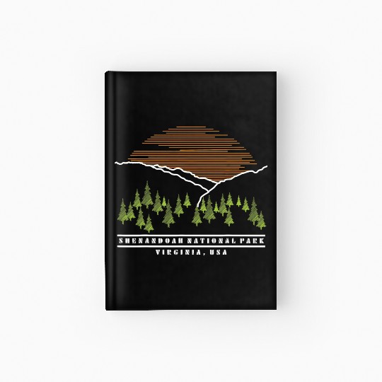 Shenandoah Valley Virginia US National Park Camp Hardcover Journal