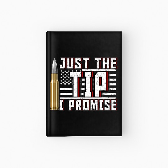 USA American Flag 4th July Bullet Stars Stripes Hardcover Journal