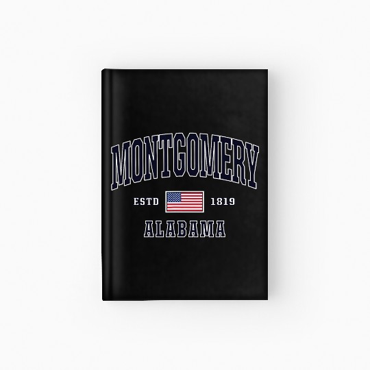 USA FLAG Stars Stripes Montgomery Albm Hardcover Journal