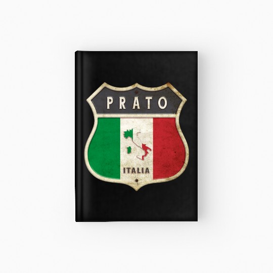 Prato Italy coat of arms flags design Hardcover Journal